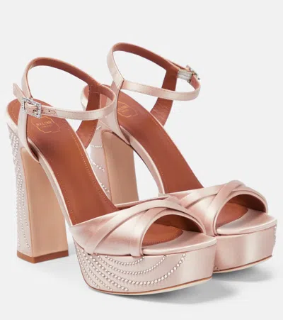 Malone Souliers Verzierte Plateausandalen Keaton In Almond
