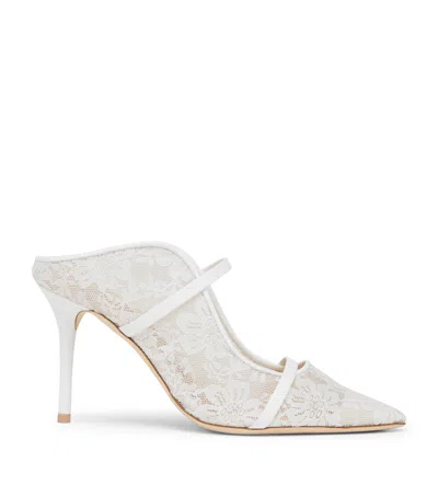 Malone Souliers Lace Maureen Mules 85 In White