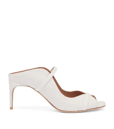 Malone Souliers Lace Noah Heeled Sandals 70 In White