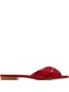 Malone Souliers Lace-panel Leather-strap Sandals In Multi