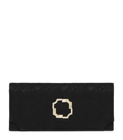 Malone Souliers Lace-satin Vivien Clutch Bag