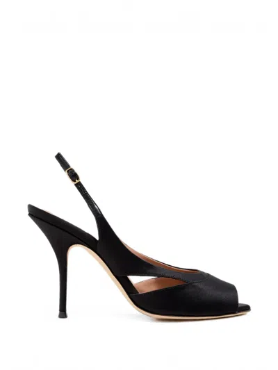 Malone Souliers Larsa Peep-toe Sandals In Black