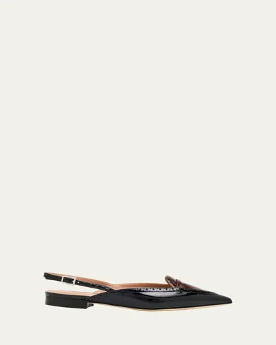Malone Souliers Laurie Pointed-toe Slingback Ballerina Flats In Multi