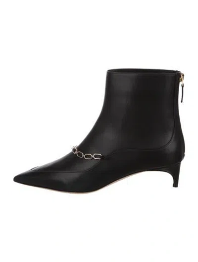 Pre-owned Malone Souliers Leather Boots In Black