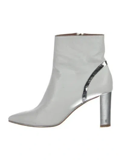 Pre-owned Malone Souliers Leather Boots In White