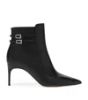 Malone Souliers 70mm Giordana Double-buckle Pointed-toe Ankle Boots In Black