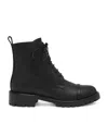 Malone Souliers Bryce 30 Patent-trimmed Leather Ankle Boots In Black