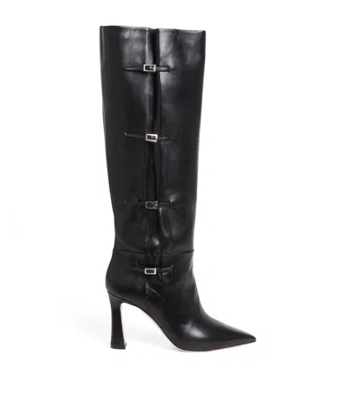 Malone Souliers Leather Nolan Knee-high Boots 90 In Animal Print