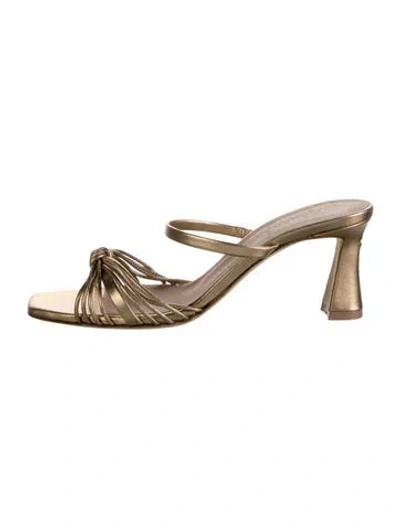 Pre-owned Malone Souliers Leather Sandals In Gold