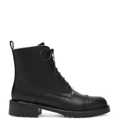 Malone Souliers Leather-shearling Miller Ankle Boots In Black