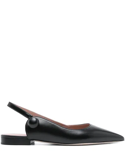 Malone Souliers Leather Slingback Pumps In Black
