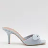 Malone Souliers Heel Sandals With Open Toe And Bow Detail In Blue