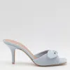 Malone Souliers Heel Sandals With Open Toe And Bow Detail In Blue