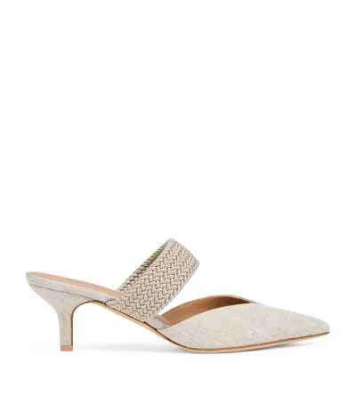 Malone Souliers Linen-blend Maisie Mules 45