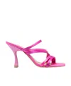 Malone Souliers 100mm Sculpted Heel Sandals In Pink