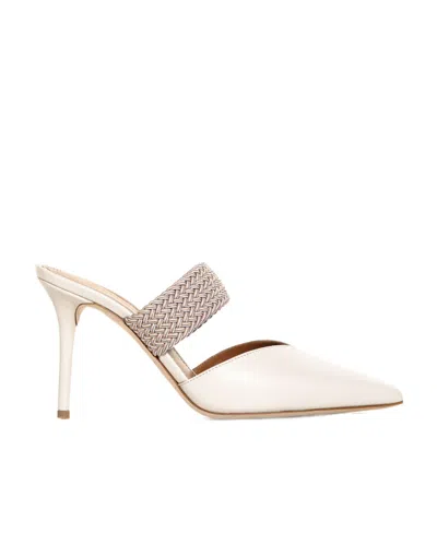 Malone Souliers Logo High Heels In White