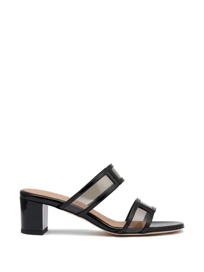 Malone Souliers Loulou 45 Patent Leather Sandals In Black