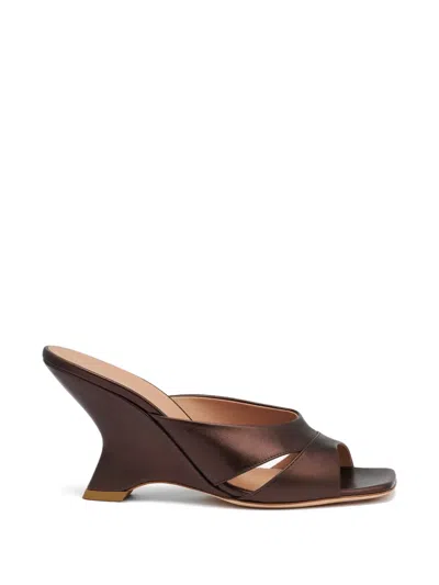 Malone Souliers Lourdes Wedge Sandals In Black