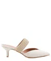 Malone Souliers Maisie Linen Strap Mules In Beige