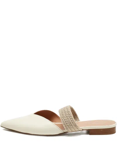 Pre-owned Malone Souliers Maisie Mules In Neutral