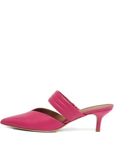 Pre-owned Malone Souliers Maisie Sculpted Mules In Pink