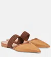 Malone Souliers Manu Woven Raffia Mules In Beige