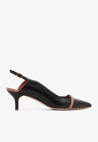 Malone Souliers Marion 45 Nappa Leather Pumps In Black