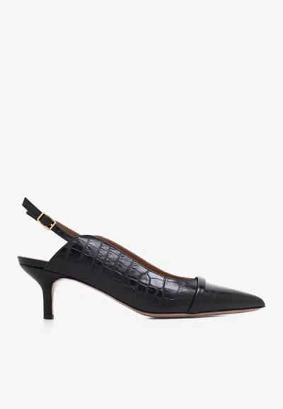 Malone Souliers 45mm Marion Slingback Pumps In Black