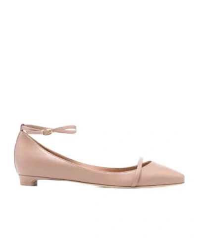 Malone Souliers Mary Pointed-toe Ballet Flats In Neutral