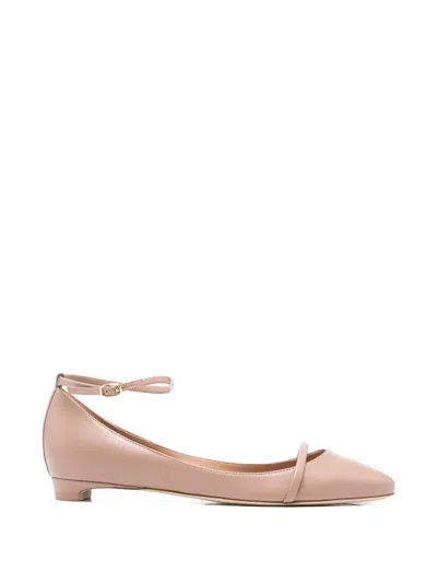 Malone Souliers Mary Pointed-toe Ballet Flats In Pink