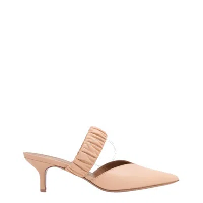 Malone Souliers Matilda 45 Metallic Pointed Mules In Brown
