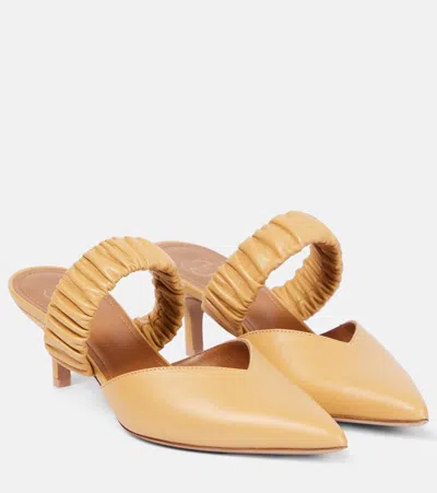 Malone Souliers Maureen 100 Leather Mules In Brown