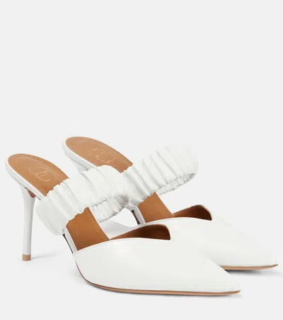 Malone Souliers Maureen 100 Leather Mules In White