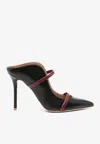 Malone Souliers Maureen 100 Pointed Leather Mules In Black