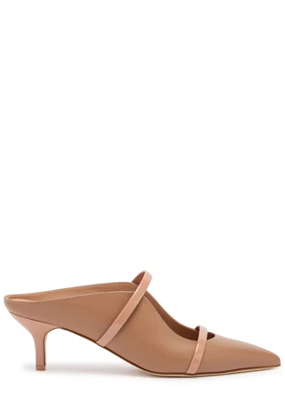 Malone Souliers Maureen 45 Leather Mules In Beige