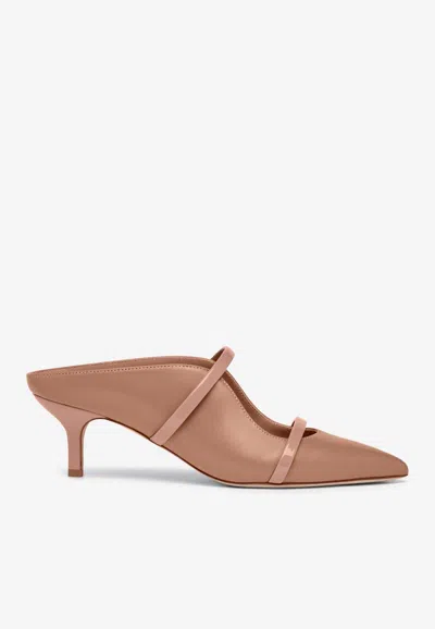 Malone Souliers Maureen 45 Nappa Leather Mules In Blush