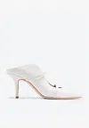 Malone Souliers Ladies Maureen 70 Double Straps Leather Mules In White