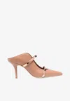Malone Souliers Maureen 70 Mules In Nappa Leather In Nude