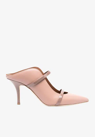 Malone Souliers Maureen 70 Nappa Leather Mules In Blush
