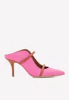 Malone Souliers Maureen 70 Nappa Leather Mules In Fuchsia