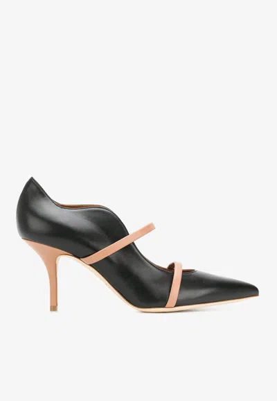 Malone Souliers Maureen 70 Nappa Leather Pumps In Black