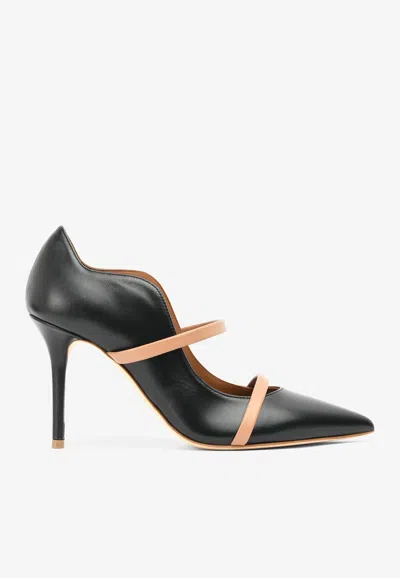 MALONE SOULIERS MAUREEN 85 LEATHER PUMPS