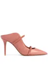 Malone Souliers Maureen 85mm Leather Mules In Brown