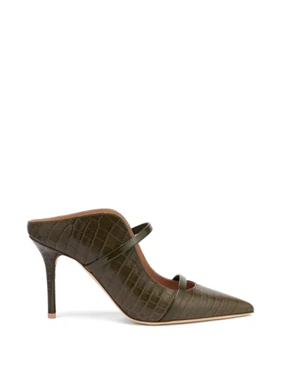 Malone Souliers Maureen Croc-embossed Leather Mules In Multi