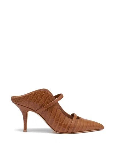 Malone Souliers Maureen Embossed Leather Mules In Multi