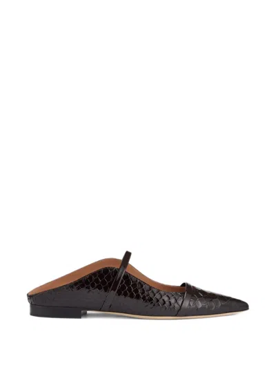 Malone Souliers Maureen Flat Mules In Black