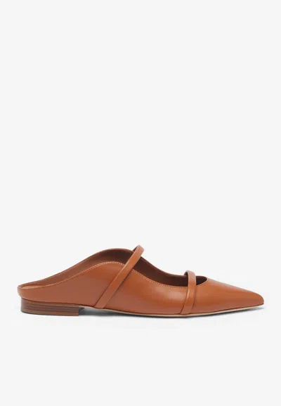 Malone Souliers Maureen Flat Mules In Nappa Leather