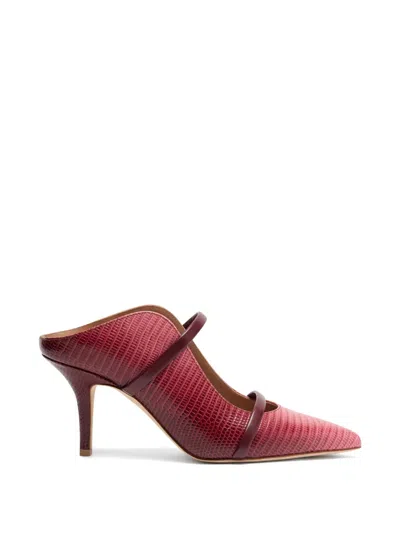 Malone Souliers Maureen Gradient-effect Leather Mules In Red