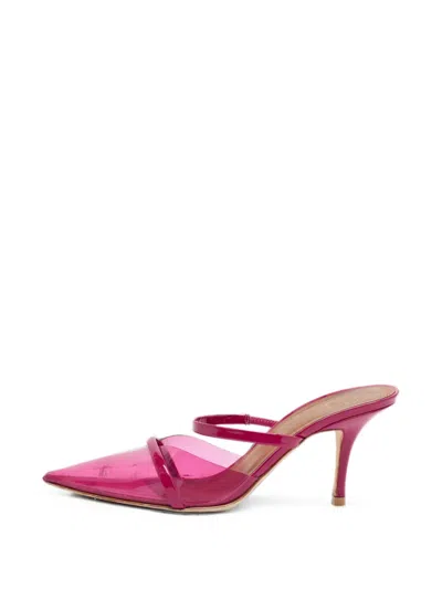 Pre-owned Malone Souliers Maureen Heeled Mules In Pink