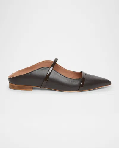 MALONE SOULIERS MAUREEN LEATHER DUAL-BAND BALLERINA MULES